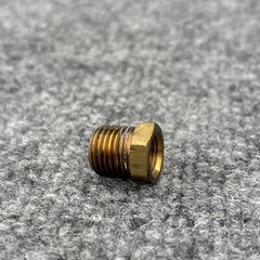 Lot of 10 – 1/4″ x 1/8″ NPT Brass Pipe Reducer Bushing Hex Used