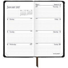 2026 At-A-Glance 74-02 Fine Diary Weekly Monthly Planner, Genuine Leather