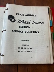 1958-1964 Wheel Horse Dealer Service Manual & Parts Catalog RJ58 701 702 854 603