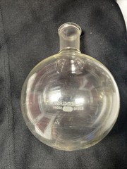 Chemglass 500ml Evaporation Flask 24/40 Recovery