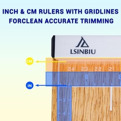 Paper Trimmer Cutter for Office and Crafts, Heavy-Duty, Portable Paper…