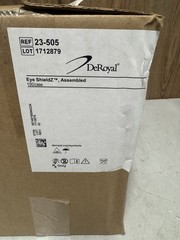 DeRoyal Eye ShieldZ Assembled 100/Case Ref 23-505 New Open Box