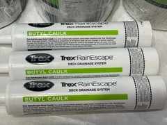 Lot of Trex TrexRainEscape Butyl Tape & Caulk…5 tape & 3 caulk