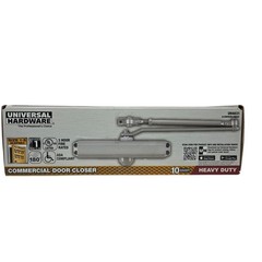 Universal Hardware Heavy-Duty Commercial Door Closer Aluminum UH4031