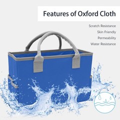 Art Organizer Craft Storage Tote Bag With Pockets And Hadles Oxford Fabric Carry