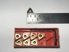 CARMEX 16 IL 20 UN MXC TIN COATED CARBIDE THREADING INSERTS (8PCS PER PACK)