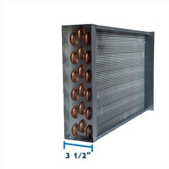 14×18 Water to Air Heat Exchanger~~1″ Copper Ports w/ EZ Install Front Flange