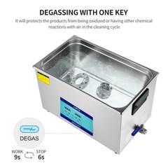 New 30L Ultrasonic Cleaner Stainless Steel Industry Heated Heater w/Timer