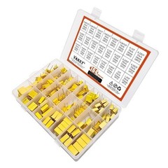24Values 164Pcs 275VAC X2 MKP Safety Capacitor Kit Polypropylene Film 0.001UF 0