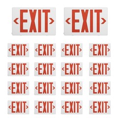 UL Listed-6 Packs Red Exit Light Battery Backup-Led Exit Signs Home/Busniess.