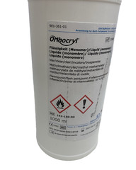 161-150-00 Orthocryl Liquid Monomer 1000ml Clear Acrylic Resin