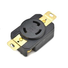 Twist Lock Wall Mount Electrical Receptacle 3 Wire, 30 Amps, 250V, NEMA- YGP017F