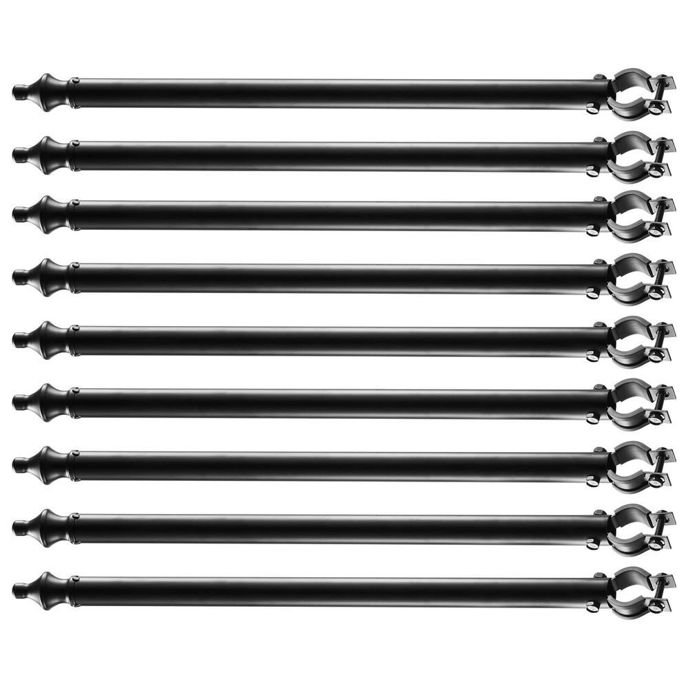 9Pack 27.4 in Galvanized Steel Chain Link Fence Extender for 1.3″-1.5″ Top Rail