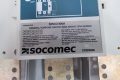 Socomec 27003080 Sirco Load Break Switch 800a Amp 600v-ac 3p