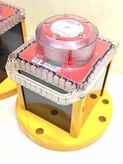 Lot 2 Flash Technology OL800 Red 60X Solar Obstruction Light FAA Compliant