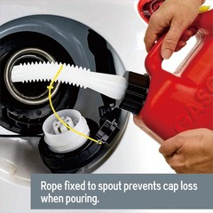 Flexible Gas Can Spout with Vent Cap – 1-5 Gallon Nozzle for Fuel & Water