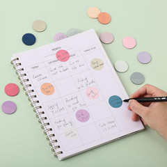 – round Transparent Sticky Notes, 560 Pcs, Pastel Colors, round Translucent Stic