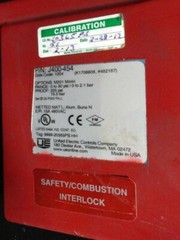 J400-454 UNITED ELECTRIC CONTROLS COMPANY ( 0-30 psi ) CALIBRATION TAG