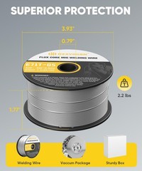 Low Spatter 2.2lbs & 0.035in Flux Core Welding Wire Flux Mig Welder Welding Wire