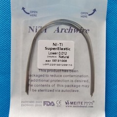 10Packs Dental Super Elastic NITI Arch Wires Orthodontic Round Natural Form Arcs