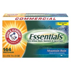 RJ Schinner Co Fabric Softener Arm & Hammer Essentials 144 Count Box Sheet Mount