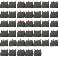 40PCS ZBE-102 Single Contact Block Silver Alloy Screw Clamp Terminals 1NC ZBE102