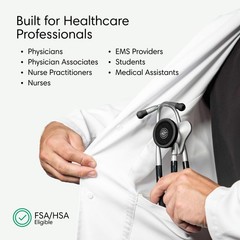 CORE 500™ Digital Stethoscope — 40x Amplification, Active Noise Cancellation,
