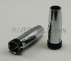 RIVERWELD 24KD MB24 MIG MAG CO2 Welding Torch Contact Tip .035″ Gas Nozzle 59pcs