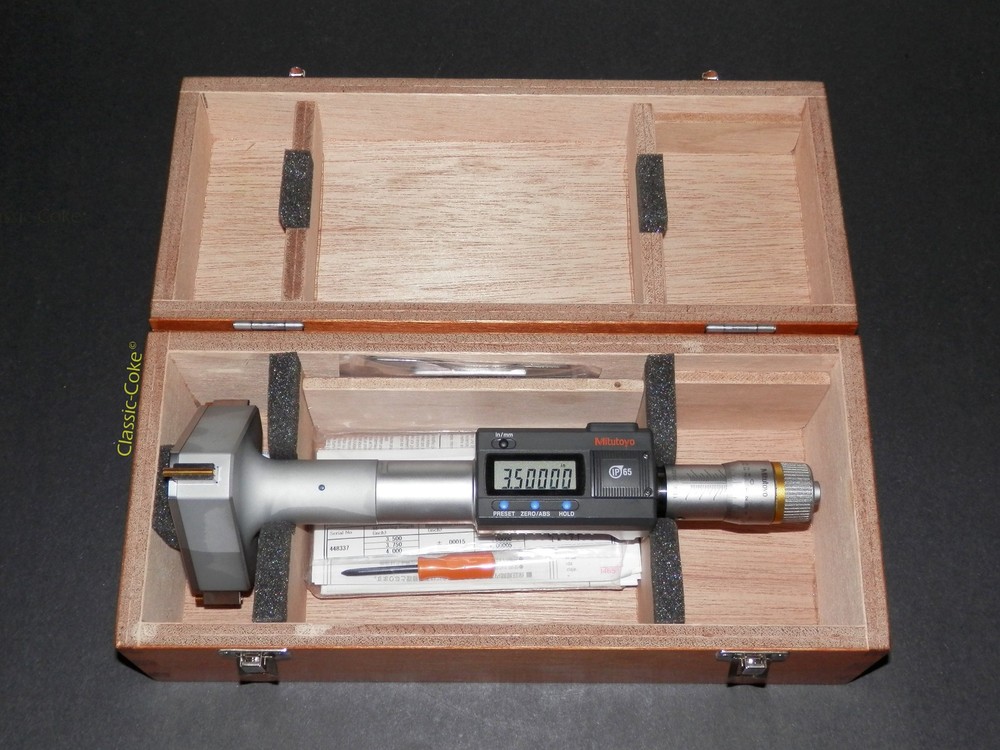 🇯🇵 Mitutoyo 468–273 Digimatic Holtest 3.5”–4” 3pt ID Bore Micrometer ⭐⭐⭐⭐⭐