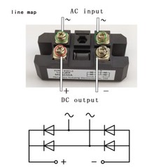 MDQ 100A Amp 1600V Volt Single 1 Phase Diode Metal Case Bridge Rectifier