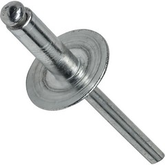 Large Flange Pop Rivets 1/8″ x 3/16″ Aluminum Dome Head (4-3) Blind Qty 100