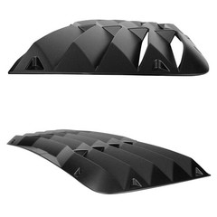 Rear Window Louver Matte Black Dodge Challenger 2008-2023 DCHL08XV2-PP