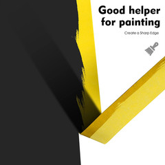 Yellow Painters Tape,1″ X 60 Yards X 5 Rolls (300 Yards Total) – Medium Adhesive
