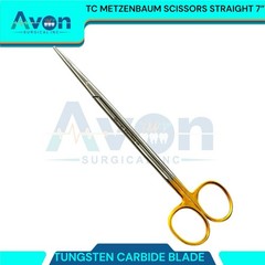 2PK – Premium TC Metzenbaum Scissors, Gold – German Steel, Sharp Cut Shears