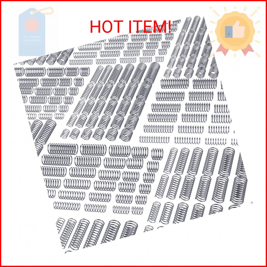 300 Pcs Compression Springs Assortment Kit, Stainless Steel Springs,Mini Spring