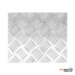 5 Bar Tread 10.6″ x 10.6″ Polished Aluminum gloss Sheet Trailer RV Garages Etc