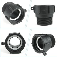 IBC Tote Fittings Adapter 2″ Female Buttress Coarse Thread x 2″ Male NPT Pipe