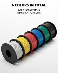 High-Quality 18 AWG Silicone Wire – 180ft Total, Tinned Copper for All Projects