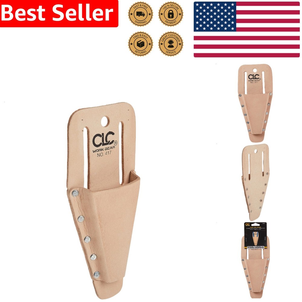 CLC 417 Leather Plier Tool Holder Beige Durable Molded Slip Pocket