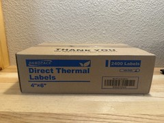 4″x6″ Thermal Shipping Labels for Zebra and Rollo Printers (2400)