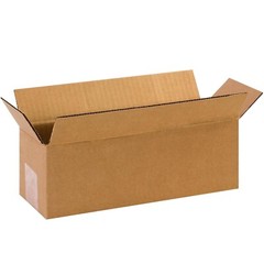 Pack of 25 Corrugated Boxes 12″L x 4″W x 4″H | Perfect for Shipping & Storage