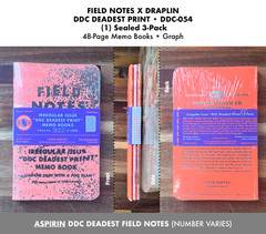 Field Notes (3-Pack) DDC Deadest Aspirin Books – DDC-054