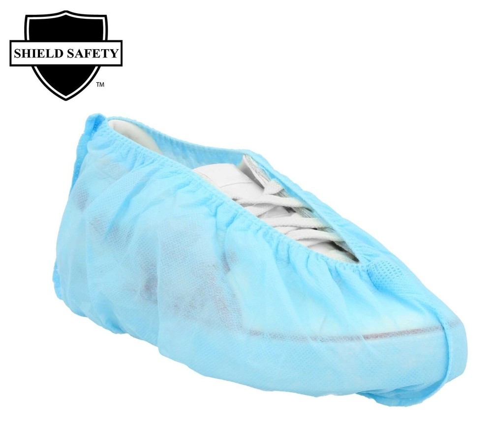 Shoe Covers, Non Slip Unisex Foot Cover, Blue, X-Large 300 Pack