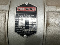 Red-Wing model 26 Ball Bearing AC Motor 1/4hp- Works good