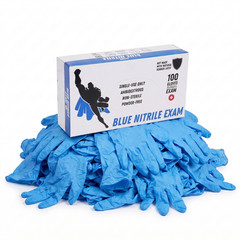 6 Mil 2XL Blue Nitrile Gloves, 1000 Pcs, Disposable, Latex Free, Medical Grade