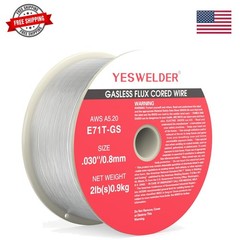 Flux Core Gasless MIG Wire, Mild Carbon Steel .030-Inch Diameter 2-Pound, Str…