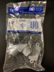 NEW Carlon PVC Pull Elbow, 1/2-In. E990D
