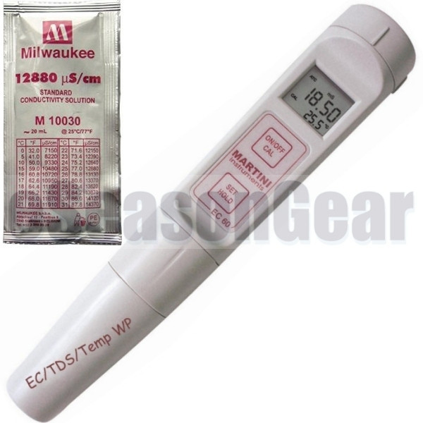 Milwaukee EC60 EC/TDS/°C Tester Conductivity Meter, 60