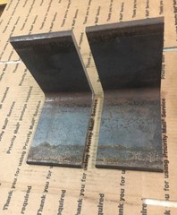 6″ x 6″ x 4″ Long 3/8″ Angle THICK Heavy Duty Steel Bracing Brackets 2 Pieces