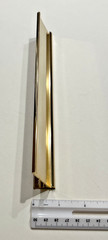BRUSHED BRASS TONE NAME TAG PLAQUE PLATE For Desks Slide Letter Style 10″ X 1.5″